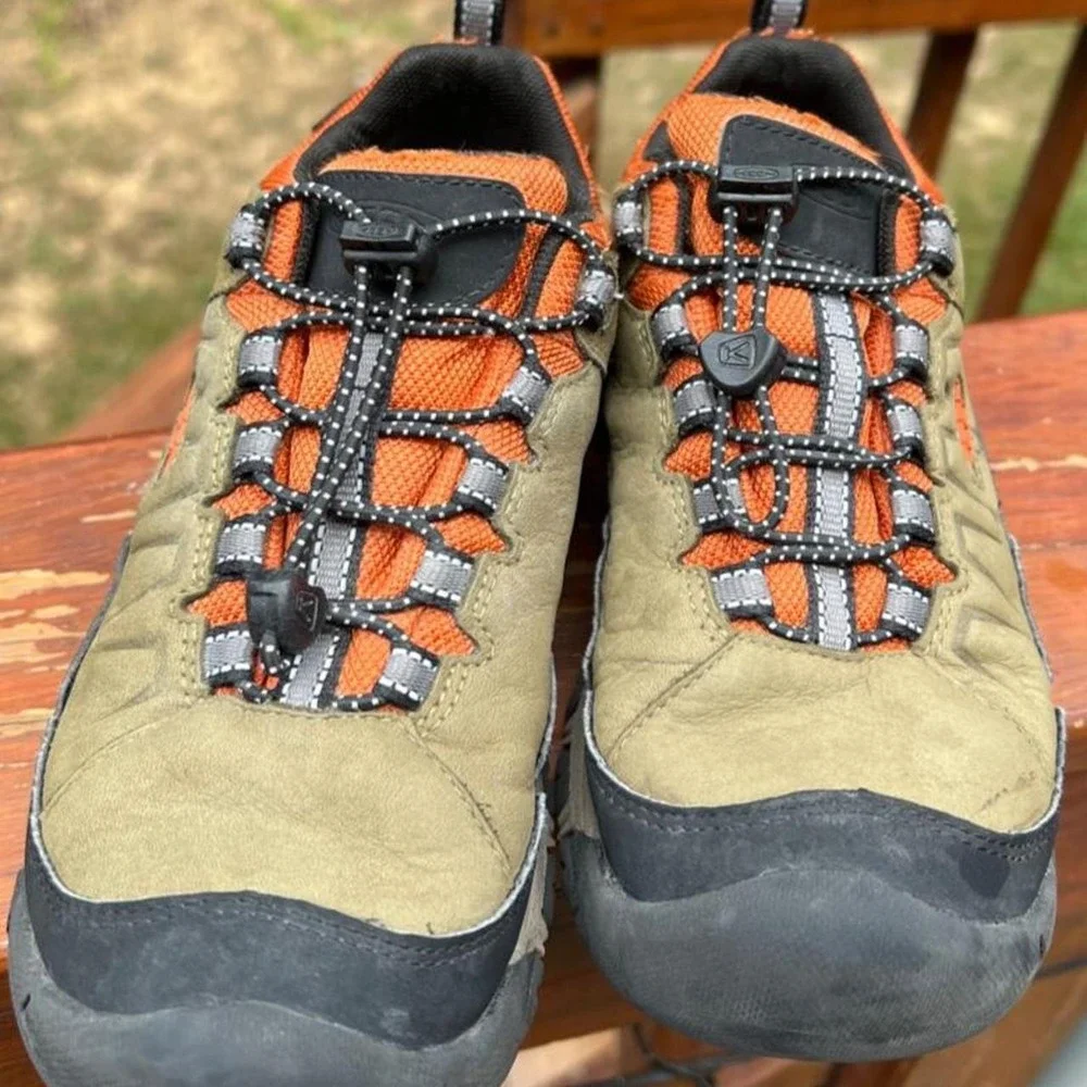 Keen Youth 2 Waterproof Targhee IV Hiker Bison Brindle Orange Boots